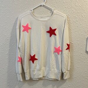 Lou & Grey Textured Stars Sweatshirt